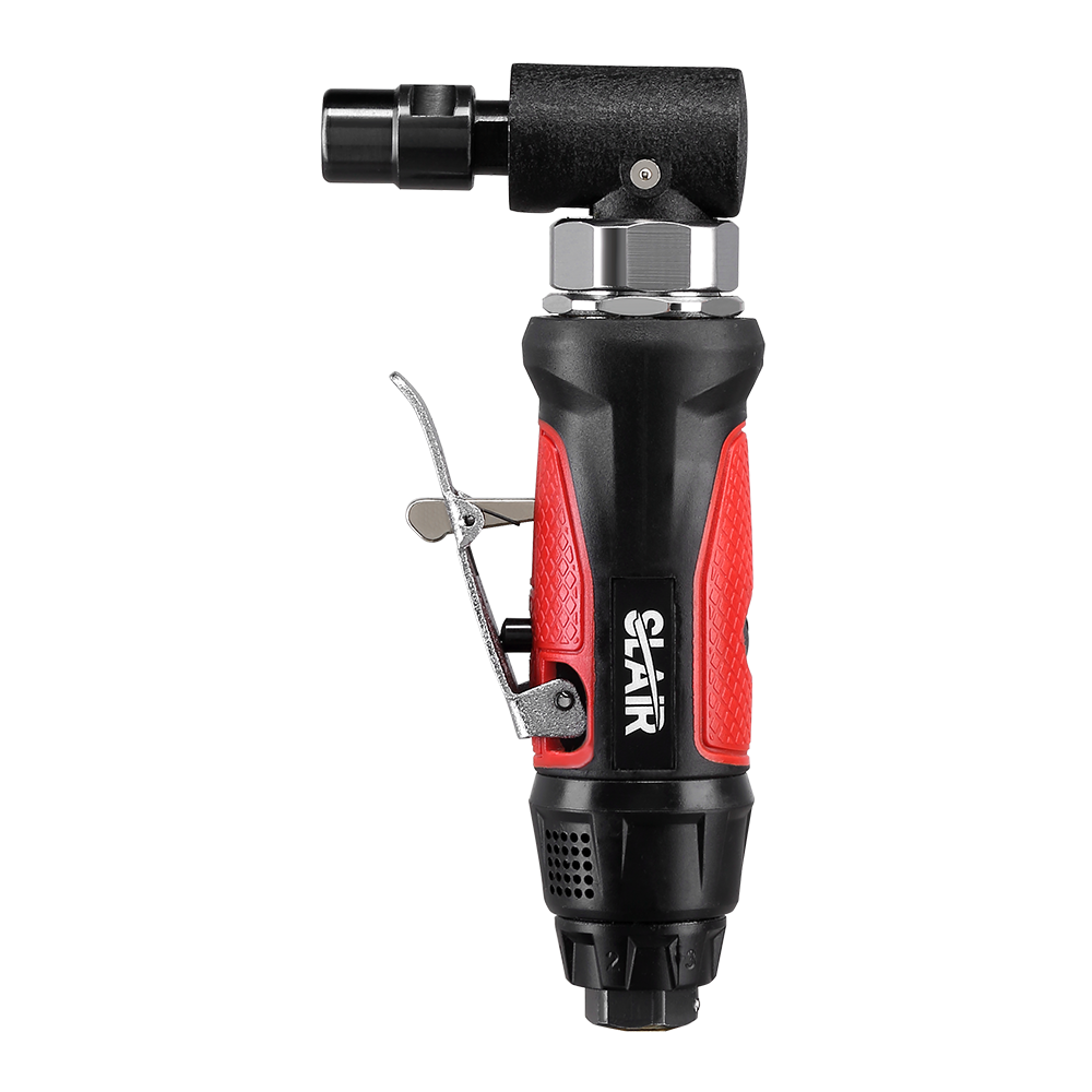  SLAIR AIR ANGLE DIE GRINDER、20000RPM、安全トリガー、コンポジット、1/4" 1/8" または 3MM 6MM コレット、プロフェッショナル   