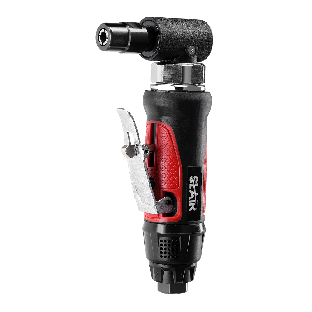  SLAIR AIR ANGLE DIE GRINDER、20000RPM、安全トリガー、コンポジット、1/4" 1/8" または 3MM 6MM コレット、プロフェッショナル   