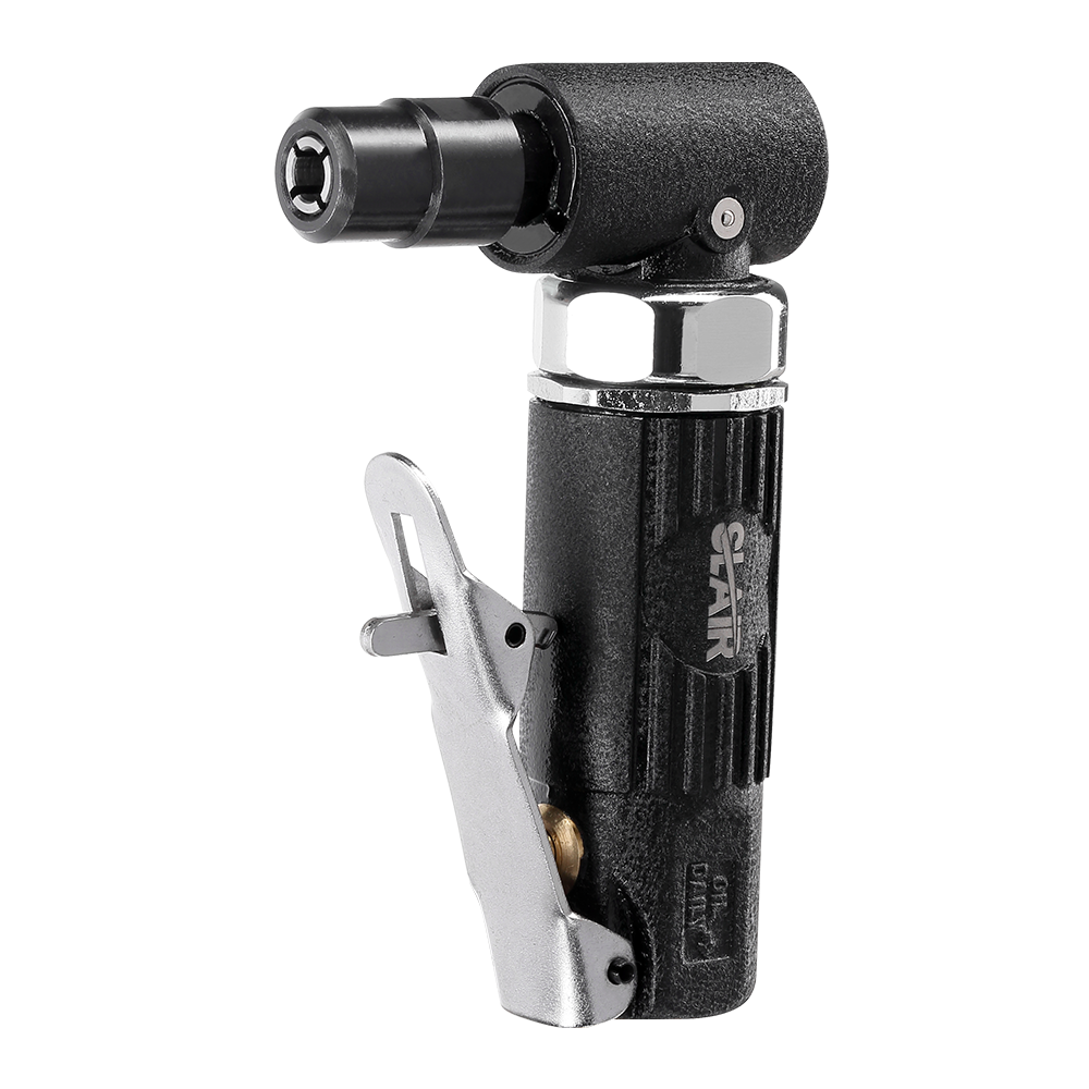  SLAIR MINI AIR ANGLE DIE GRINDER、20000 RPM、安全トリガー、アルミニウム、1/4" 1/8" または 3MM 6MM コレット付き、プロフェッショナル 